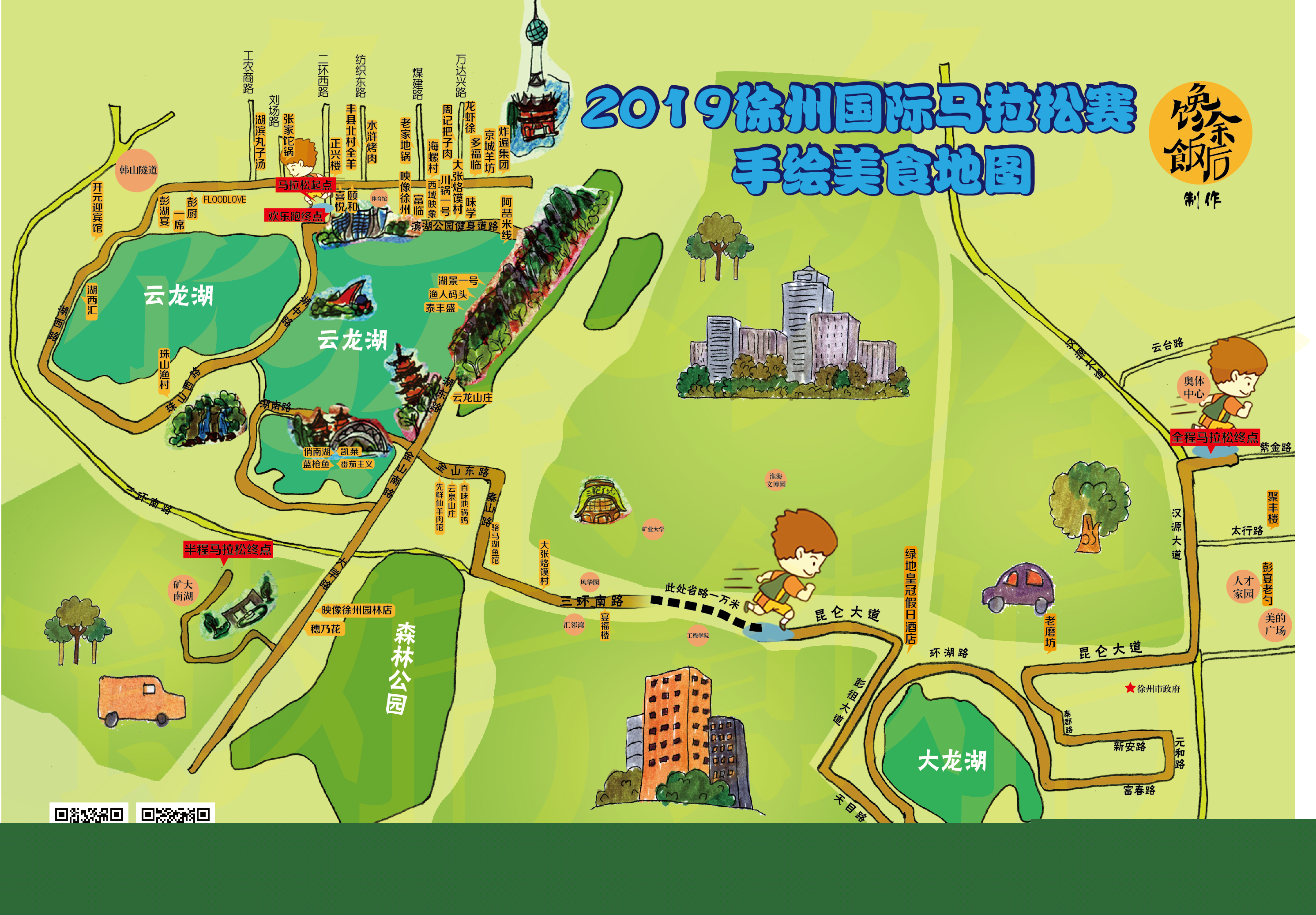 馋余饭后丨2019年徐马手绘美食地图